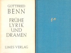 Frühe Lyrik und Dramen. Erste Ausgabe MIT SCHUTZUMSCHLAG.