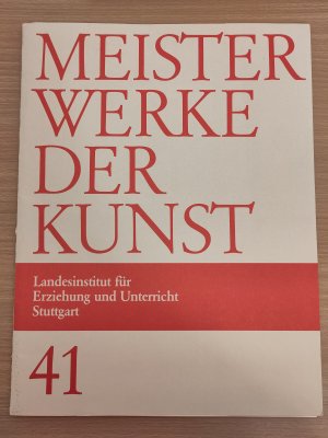 gebrauchtes Buch – Norbert Berghof – Meisterwerke der Kunst. Folge 41 / 1993. 12 Bildtefaln 24,5 x 32,5 cm mit Erklärheft. Thema der Mappe: Farbe. Vollständig. Landesinstitut für Erziehung und Unterricht Stuttgart.