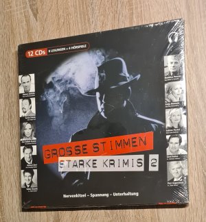 Grosse Stimmen Starke Krimis 2 – 12 CDs – 8 Lesungen + 4 Hörspiele - Nervenkitzel – Spannung - Unterhaltung