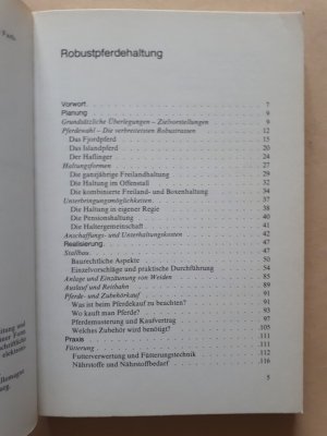 gebrauchtes Buch – Ingolf Bender – Robustpferdehaltung: Planung, Realisierung, Praxis