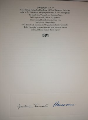 Und sie schämeten sich nicht. Ein Zweitausendjahr-Bericht. Mit 20 Holzschnitten von Hansen-Bahia.