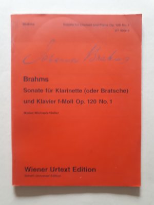 gebrauchtes Buch – Hans-Christian Müller – Johannes Brahms: Sonate op. 120/1 für Klarinette und Klavier f-Moll op. 120/1 für Klarinette (oder Viola) und Klavier