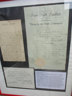 Handgeschriebener Brief Dr. Heinrich Hoffmann,Frankfurt/Main 1844 Struwwelpeter - TOP !!!