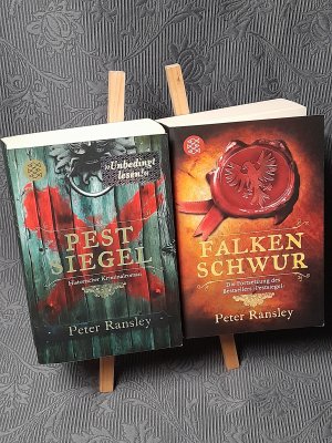 gebrauchtes Buch – Peter Ransley – Pestsiegel (Band 1) / Falkenschwur (Band2)