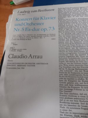 gebrauchter Tonträger – Beethoven 3lps Konzert Klavier nr5 Es dur op73  nr3 c moll op37  b moll kV 466