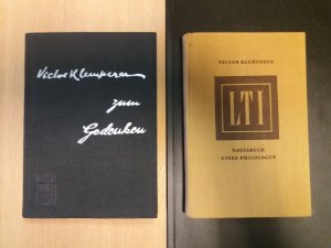 2 Bände zu Viktor Klemperer: 1) LTI. Notizbuch eines Philologen (3. Auflage 1957 - Komplettausgabe = Die Sprache des Dritten Reiches / lingua tertii imperii […]