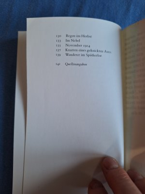 gebrauchtes Buch – Hermann Hesse – Bäume - Betrachtungen und Gedichte