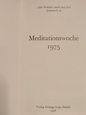 Meditationen 1975