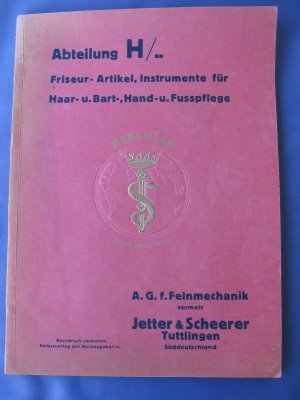 antiquarisches Buch – Friseur - Artikel von Jetter & Scherer, Tuttlingen – Friseur- Artikel- Katalog von 1928  -  Jetter & Scheerer, Tuttlingen