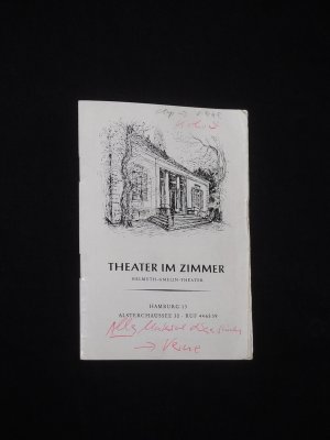 Programmheft Theater im Zimmer Hamburg 1966/67. DIE REISE UM DIE ERDE IN 80 TAGEN von Pavel Kohout. Insz.: Dieter Reible, Bühnenbild: Hans Jürgen Baumhöfner […]