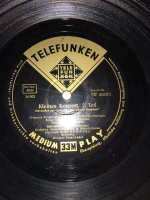 gebrauchter Tonträger – Franz Andre – 1 LP Telefunken TW 30071 Kleines Konzert