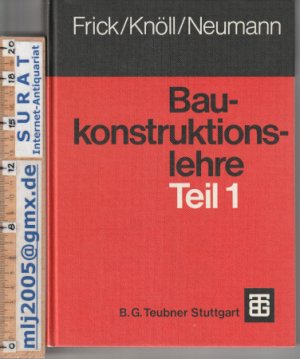 Baukonstruktionslehre Teil 1.