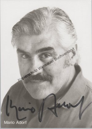 Original Autogramm Mario Adorf (*1930) Schauspieler /// Autogramm Autograph signiert signed signee