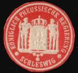 gebrauchtes Buch – s02118 Schleswig. Königlich Preussische Regierungs. - Abgeschnitten. Format: 3,5cm. (PLZ 24837)