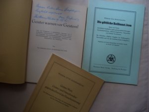 3x Kleinschriften: Gottes Wort, Geister und Naturforscher gegen den Frevel der Feuerbestattung! / Die göttliche Heilkunst Jesu - Beten und Fasten / Geister […]