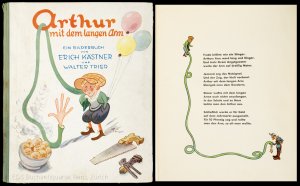 Arthur mit dem langen Arm., Ein Bilderbuch von Erich Kästner und Walter Trier.