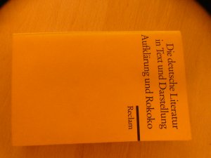 gebrauchtes Buch – Best, Otto F – Die deutsche Literatur. Ein Abriss in Text und Darstellung - Aufklärung und Rokoko