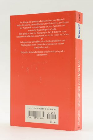 gebrauchtes Buch – Próspero Morales – Die Sünden der Doña Inés. Historischer Roman