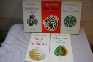 Konvolut von 5 Büchern: 1. Rebellische Geister; 2. Der Narr; 3. Das Reich der Ideen; 4. Sand und Schaum; 5. Geheimnisse des Herzens