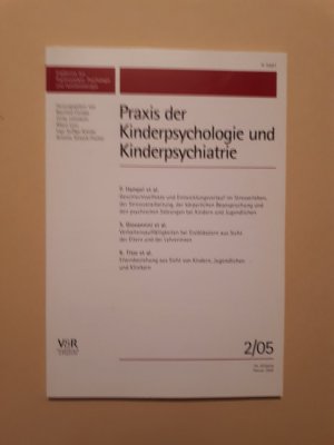 gebrauchtes Buch – Praxis der Kinderpsychologie und Kinderpsychiatrie Heft 2/2005