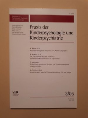 gebrauchtes Buch – Praxis der Kinderpsychologie und Kinderpsychiatrie Heft 3/2005