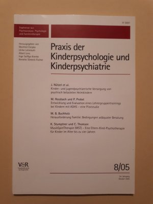 gebrauchtes Buch – Praxis der Kinderpsychologie und Kinderpsychiatrie Heft 8/2005