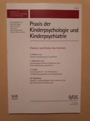 gebrauchtes Buch – Praxis der Kinderpsychologie und Kinderpsychiatrie Heft 9/2005