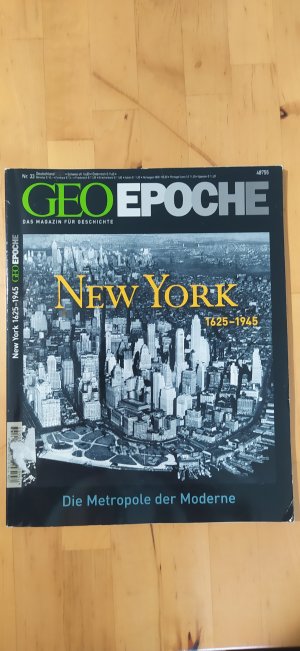 gebrauchtes Buch – Michael Schaper – GEO Epoche 33/2008 - New York 1625-1945 - Die Metropole der Moderne