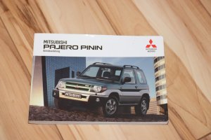 Betriebsanleitung / Bordbuch Mitsubishi Pajero Pinin