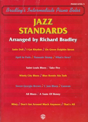 gebrauchtes Buch – Richard Bradley's Intermediate Piano Solos  – Jazz Standards