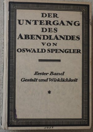 Der Untergang des Abendlandes, Erster Band Gestalt und Wirklichkeit