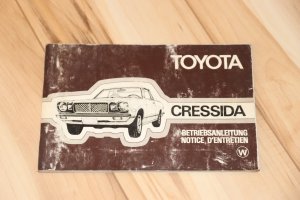 Betriebsanleitung / Bordbuch Toyota Cressida