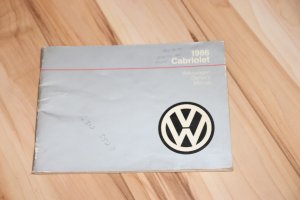 Betriebsanleitung / Bordbuch VW Golf I Cabriolet