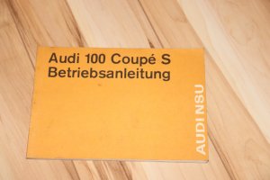 Betriebsanleitung / Bordbuch Audi Coupe S