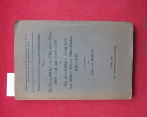 Die Bürgerbücher von Cölln an der Spree 1508-1611 und 1689-1709 und Die chronikalischen Nachrichten des ältesten Cöllner Bürgerbuches 1542-1610. Quellen […]