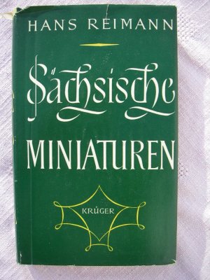 antiquarisches Buch – Hans Reimann – Sächsische Miniaturen