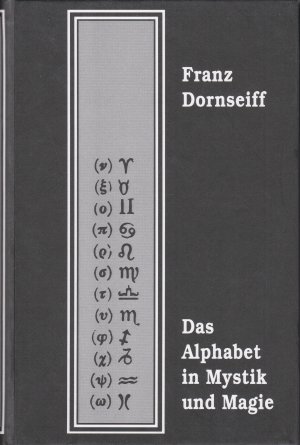 gebrauchtes Buch – Franz Dornseiff – Alphabet in Mystik und Magie