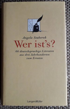 gebrauchtes Buch – Angela Staberoh – Wer ist's? 66 deutschsprachige Literatinnen und Literaten zum Erraten.