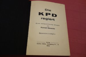 Die KPD regiert