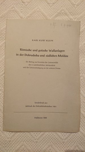 antiquarisches Buch – Karl Kurt Klein – Römische und gotische Wallanlagen in der Dobrudscha und südlichen Moldau