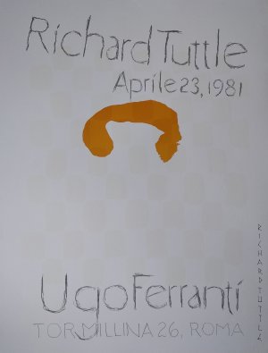 Richard Tuttle. Aprile 23, 1981. Original-Plakat.