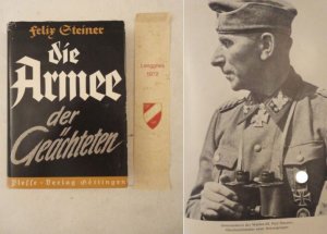 antiquarisches Buch – Felix Steiner – Die Armee der Geächteten * mit  O r i g i n a l - S c h u t z u m s c h l a g