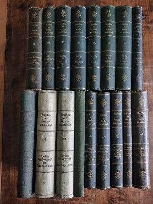 Konvolut Sammlung 17 Bände zusammen Schriften der Goethe Gesellschaft zu Weimar Band 5, 13, 14, 16, 17, 18, 27, 32, 34, 35, 35-II, 39, 41, 51, 53, 54, […]