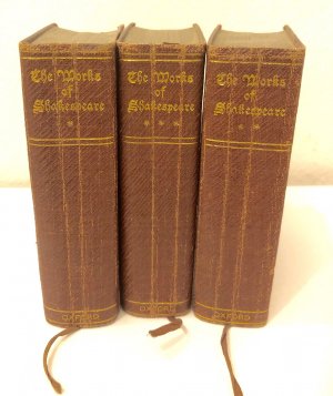 The Complete Works of Shakespeare. Edited, with a Glossary, by W. J. Craig. 6 vols in 3 Books. (The Oxford Miniature Edition)