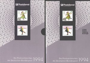 DIE POSTWERTZEICHEN DER DEUTSCHEN BUNDESPOST 1994 - Jahrbuch im Schuber