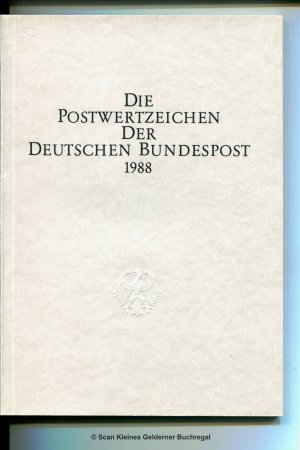 DIE POSTWERTZEICHEN DER DEUTSCHEN BUNDESPOST 1988 / Briefmarken-Jahrbuch - Ministerbuch