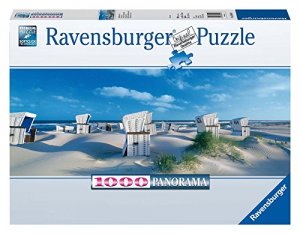 Strandkörbe auf Sylt (Puzzle): Panorama-Puzzle 1000 Teile