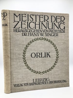 Meister der Zeichnung - Zeichnungen von Emil Orlik -  Tafeln mit Lichtdrucken nach des Meisters Originalen - SIGNIERT