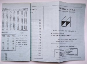 gebrauchtes Buch – Philippine National Railways – Metro Manila. Rail commuter schedule (effective may 1, 1977)