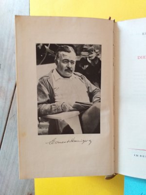 antiquarisches Buch – Ernest Hemingway – 2 gebundenes Bücher: " Wem die Stunde schlägt " Roman  + " In einem andern Land " Roman.